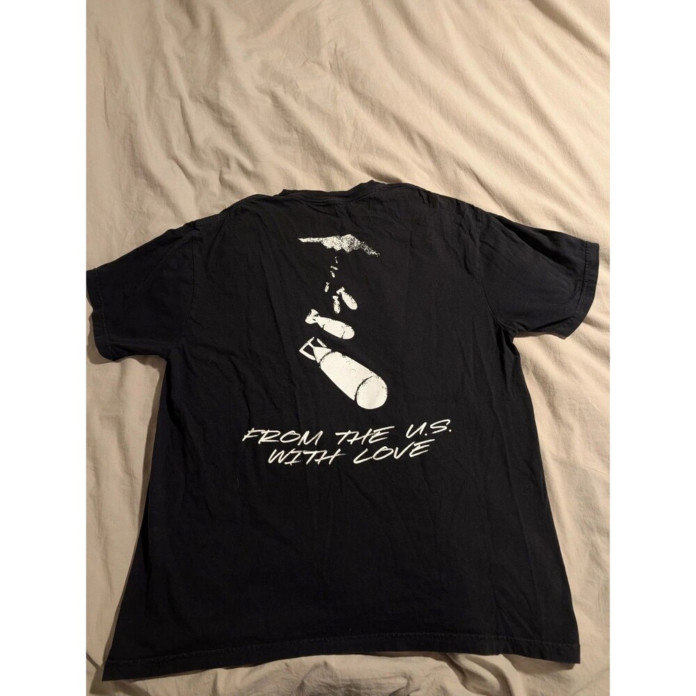 Time On Target Co Men's XL T-Shirt Black From The US With Love Military RARE